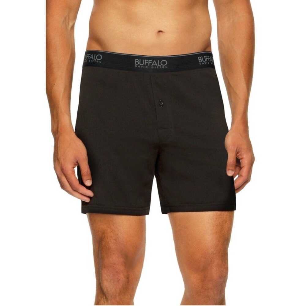 New！Buffalo David Bitton Knit Boxers Mens Cotton Modal Stretch 3pack